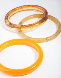 Yellow Brown Bangle Pack - link has visual effect only