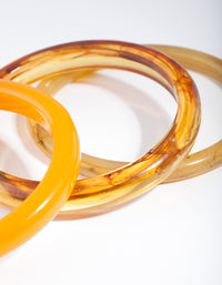 Yellow Brown Bangle Pack - link has visual effect only