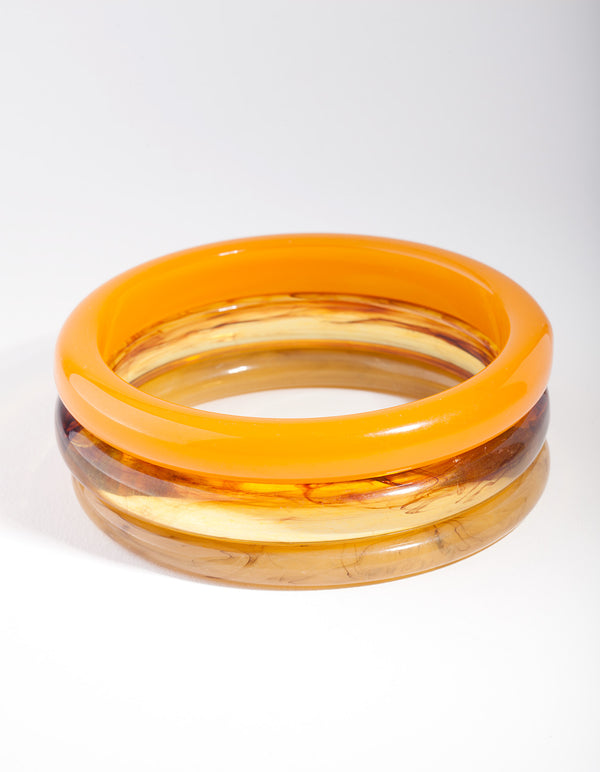 Yellow Brown Bangle Pack