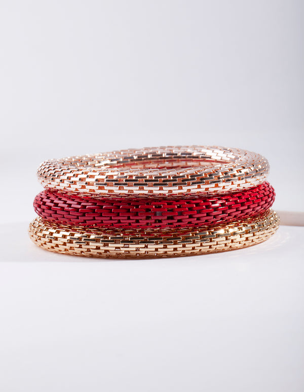 Red Stretch Bracelet Pack