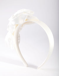 White Rose Headband - link has visual effect only