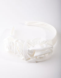 White Rose Headband - link has visual effect only