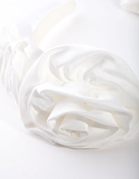 White Rose Headband - link has visual effect only