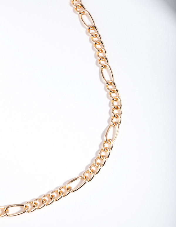 Gold Curb Chain Choker