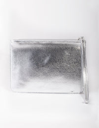 Silver Metallic Clutch - link has visual effect only