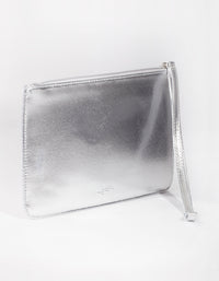 Silver Metallic Clutch - link has visual effect only