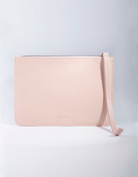 Blush Leatherette Clutch - link has visual effect only