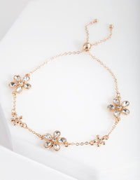 Daisy Stone Chain Toggle Bracelet - link has visual effect only