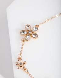 Daisy Stone Chain Toggle Bracelet - link has visual effect only