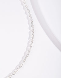 Silver Plated Thin Necklace - link has visual effect only