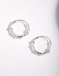 Sterling Silver Rope Twist Hoop Earrings - link has visual effect only