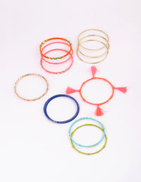 Gold Bright Tassel Bangle Pack - link has visual effect only