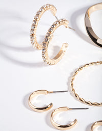 Gold Multi Choice Hoop Earring 6-Pack - link has visual effect only