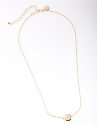 Gold Small Disc Necklace - link has visual effect only