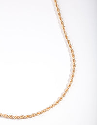 Gold Twisted Chain Necklace - link has visual effect only