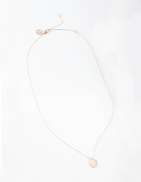 Boutique Rose Gold Small Semi-Precious Necklace - link has visual effect only