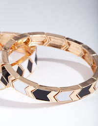 Gold Triangle Enamel Bracelet Pack - link has visual effect only