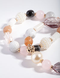 Pearl Multi Bead Bracelet Pack - link has visual effect only