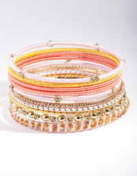 Gold Thread & Bead Bracelet 12-Pack - link has visual effect only