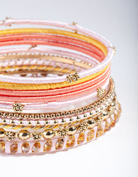 Gold Thread & Bead Bracelet 12-Pack - link has visual effect only