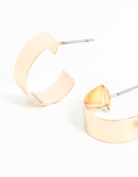 Gold Thick Micro Hoop Earrings - link has visual effect only