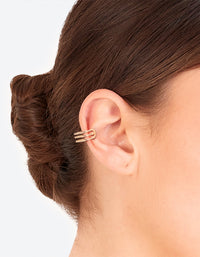 Gold Triple Line Ear Cuff Pack - link has visual effect only