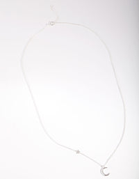 Sterling Silver Asymmetrical Celestial Necklace - link has visual effect only