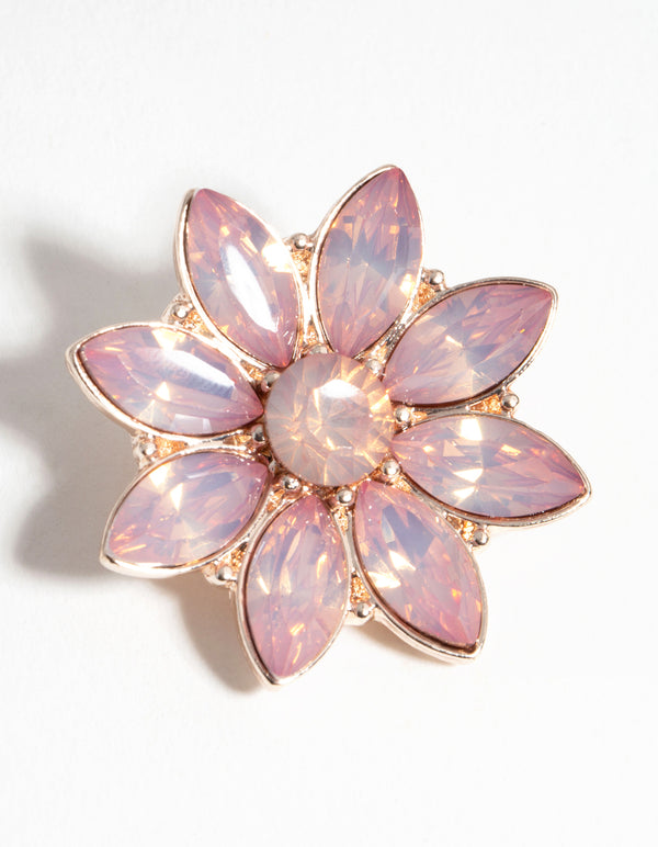 Rose Gold Small Flower Broach