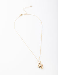 Gold Teddy Bear Necklace - link has visual effect only