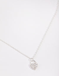 Kids Sterling Silver Heartlock 30cm Necklace - link has visual effect only