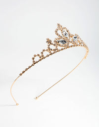 Kids Gold Diamante Tiara Headband - link has visual effect only