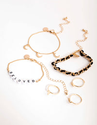 Gold Beloved Toe & Anklet Set - link has visual effect only