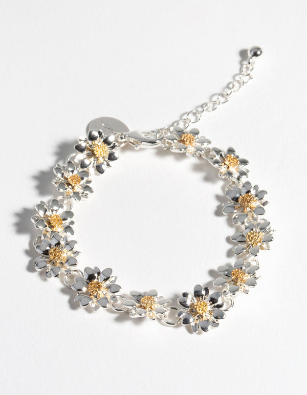 Silver Daisy Chain Bracelet