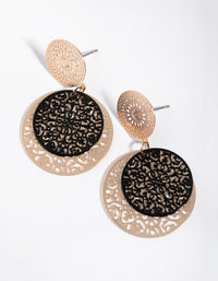 Gold Coated Filigree Drop Earrings - link has visual effect only