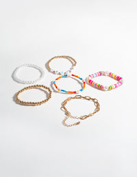 Gold Joyful Multi 6-Pack Bracelet - link has visual effect only