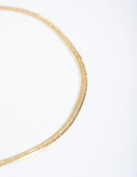 Gold Thin Snake Chain Bracelet - link has visual effect only