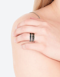 Silver Symbol Mood Ring Set - link has visual effect only