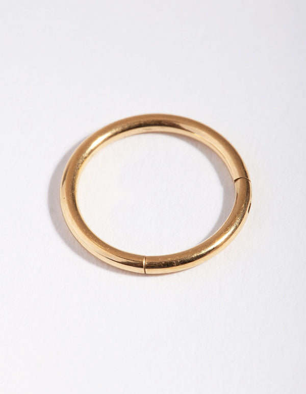 Titanium Gold 10mm Clicker Ring