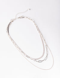 Silver Mix Trend Chain Necklace Pack - link has visual effect only