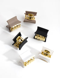 Gold Mini Matte 6-Pack Clips - link has visual effect only