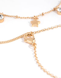 Gold Peace Heart Bracelet & Anklet 4-Pack Set - link has visual effect only