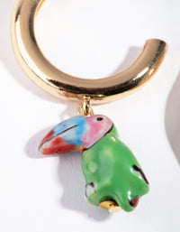 Toucan Huggie Earrings - link has visual effect only