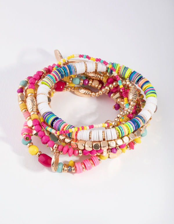 Gold Stretch Multi Bracelets