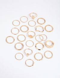 Gold Geometric Ring 24-Pack - link has visual effect only