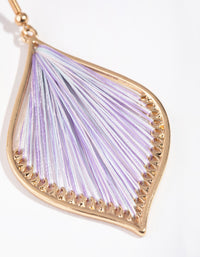 Gold Harp Drop Earrings - link has visual effect only