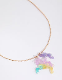 Kids Rainbow Unicorn Necklace - link has visual effect only