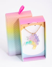 Kids Rainbow Unicorn Necklace - link has visual effect only