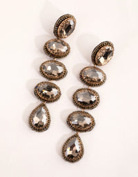 Statement Oval Drop Earrings - link has visual effect only