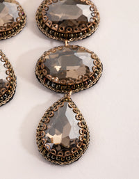 Statement Oval Drop Earrings - link has visual effect only