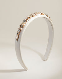 White Embellished Alice Band - link has visual effect only